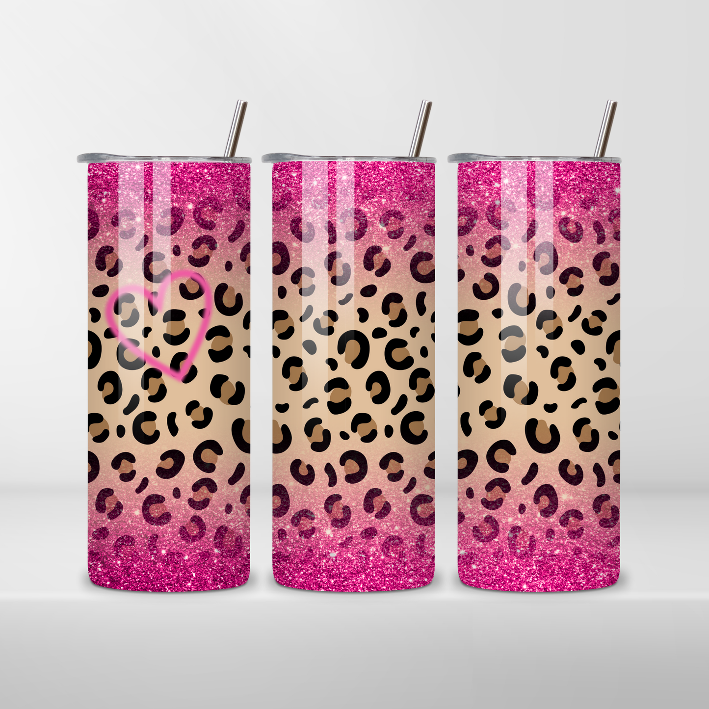 y2k Cheetah print tumbler
