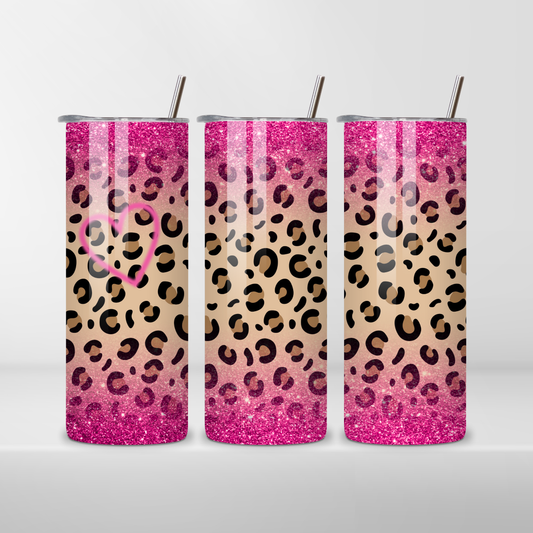 y2k Cheetah print tumbler