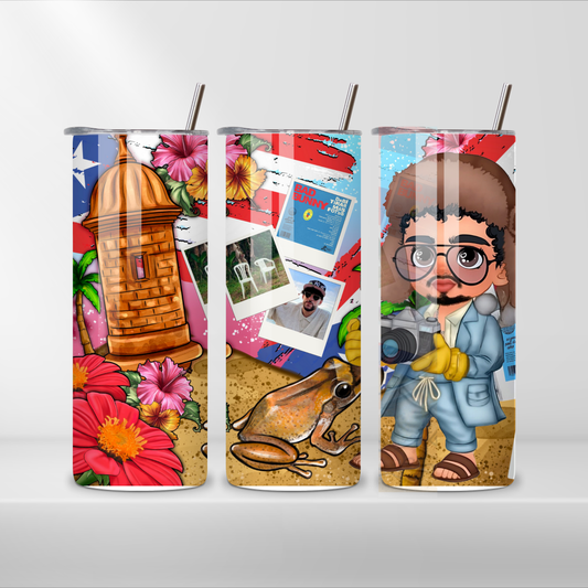 PR bad bunny inspired tumbler