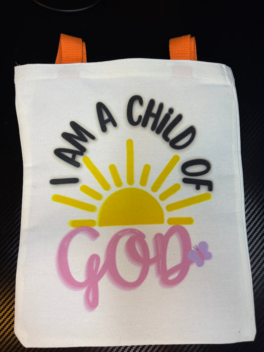 I am a child of GOD tote bag